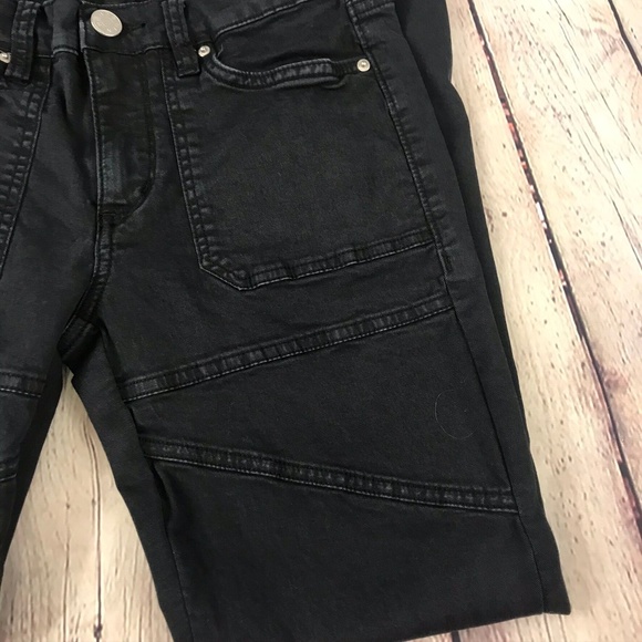 BDG Stretch Skinny Jeans Zip Ankle Black Denim - Picture 4 of 8